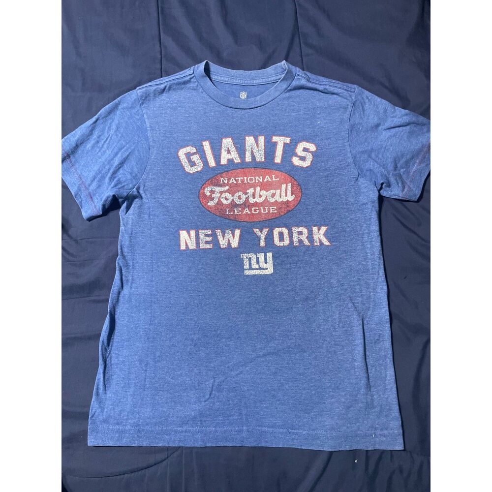 Boy's NFL Team Apparel New York Giants T-Shirt L 10/12